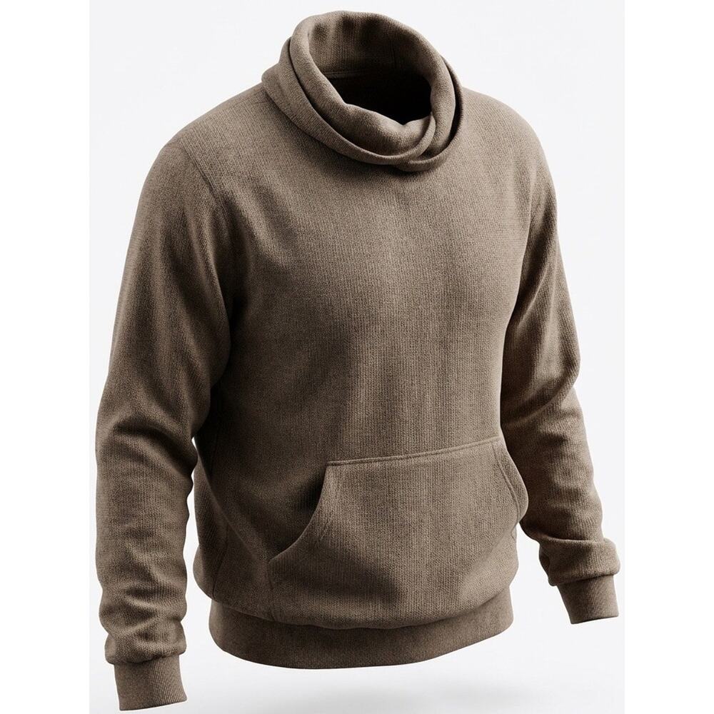 Goodfellow & Co Men’s Brown Cozy Knit Pullover Hoodie L New With Tags